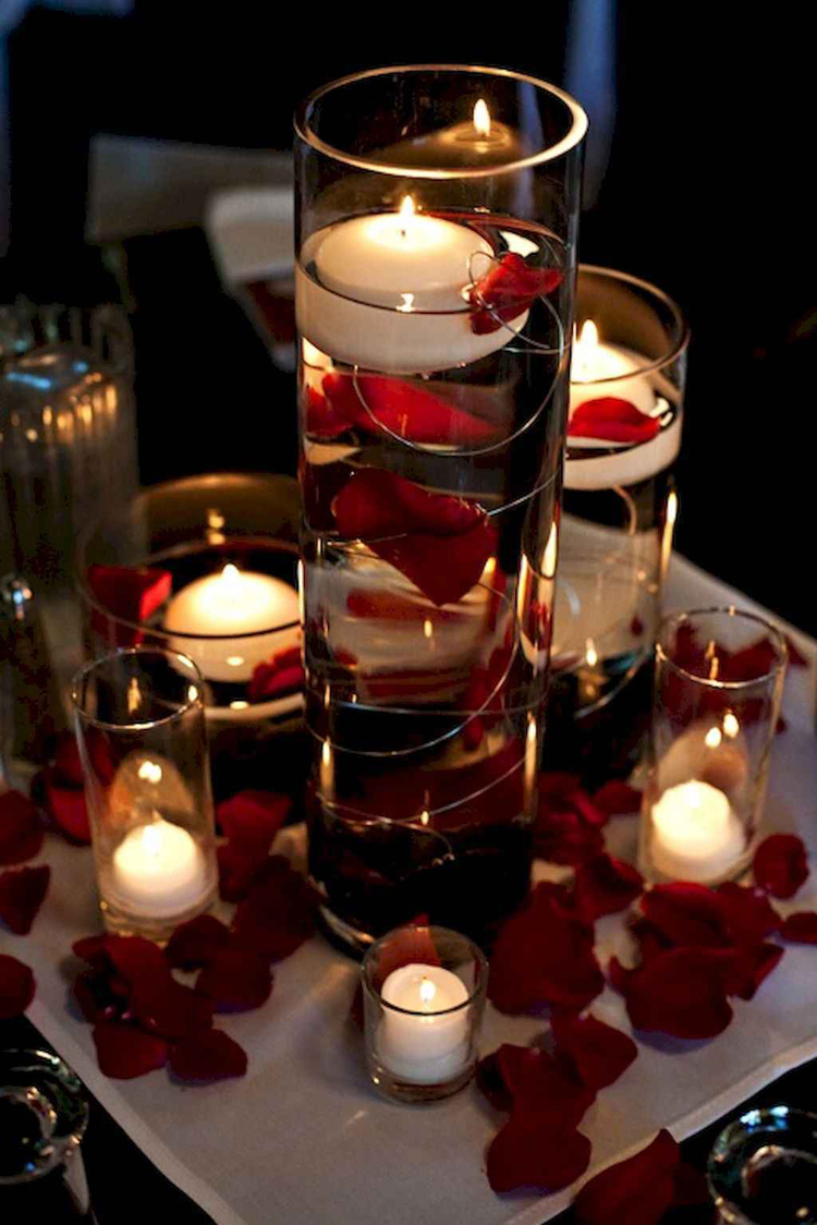 floating candles lanterns