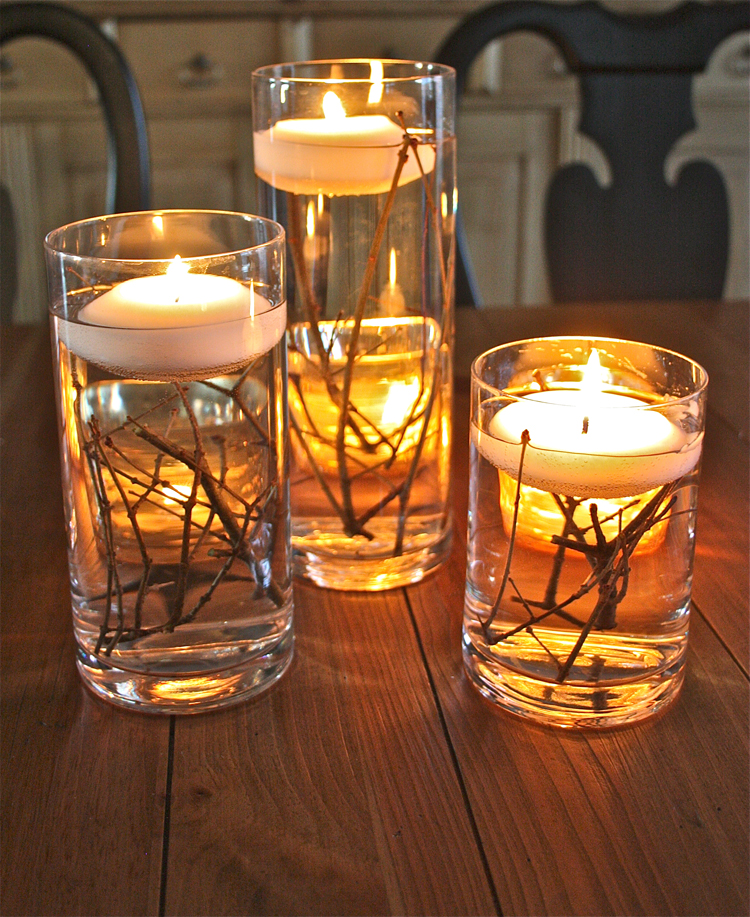 floating candles jars