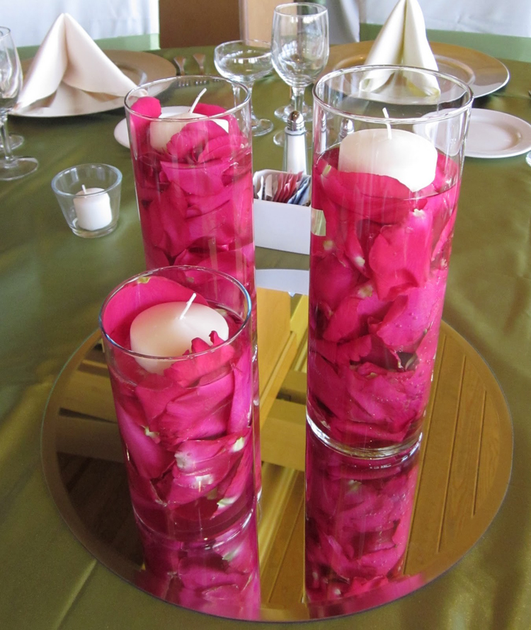 floating candles for wedding centerpieces