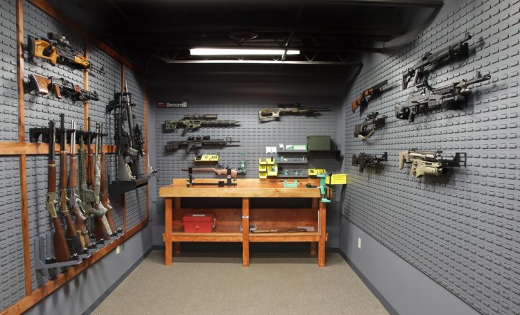gun cabinet for scoped rifles