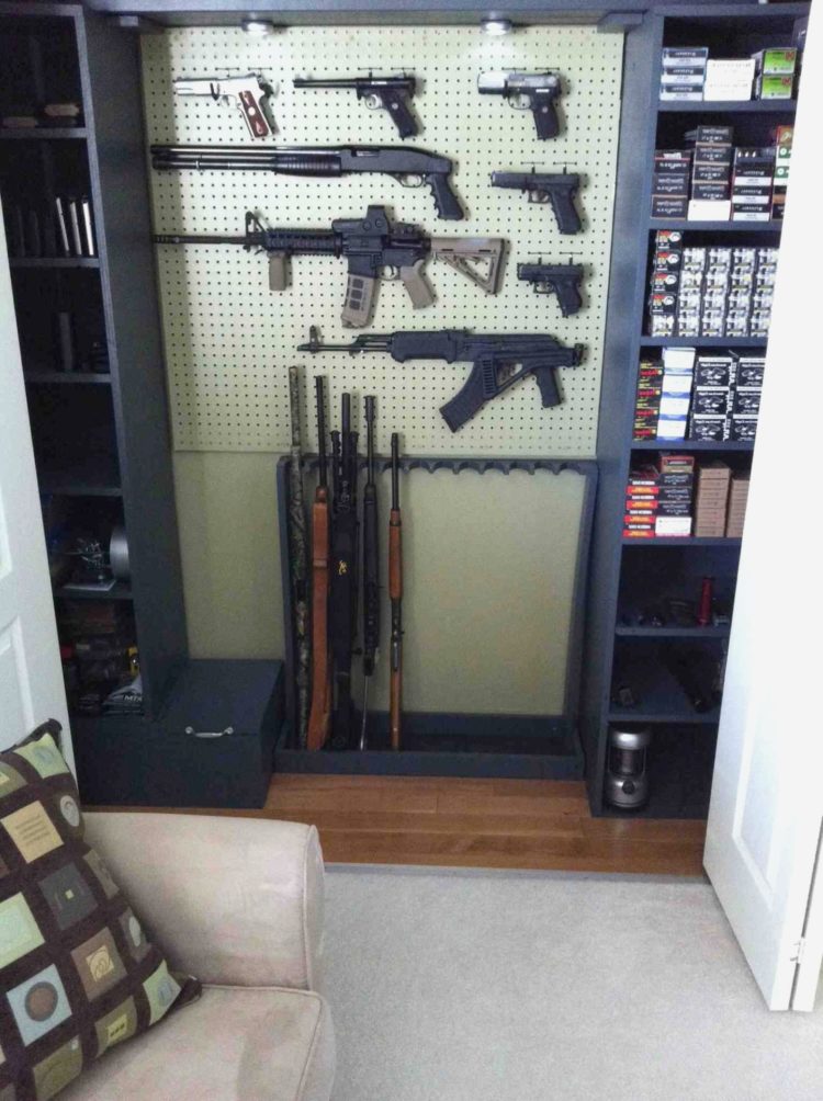 gun cabinet hidden