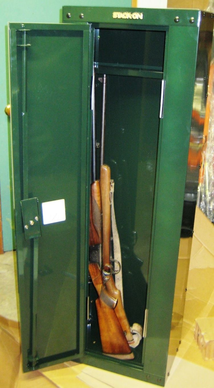 gun cabinet glass door