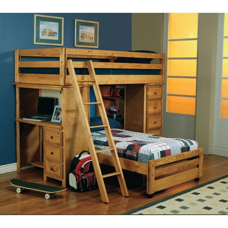 furniture of america clapton twin over full bunk bed