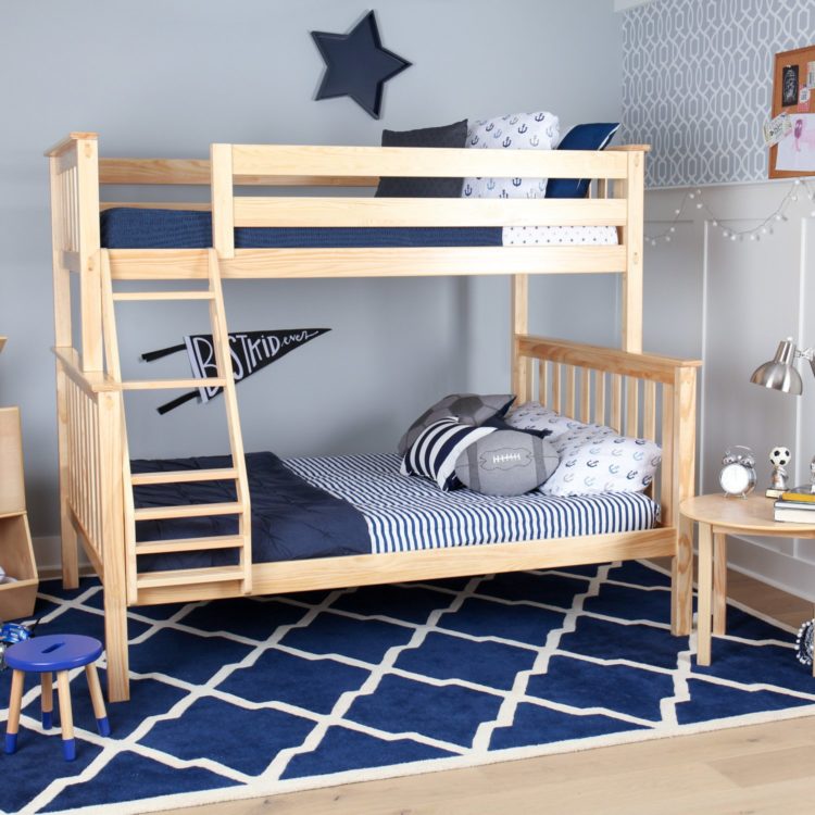 l shaped twin over full bunk beds with stairs