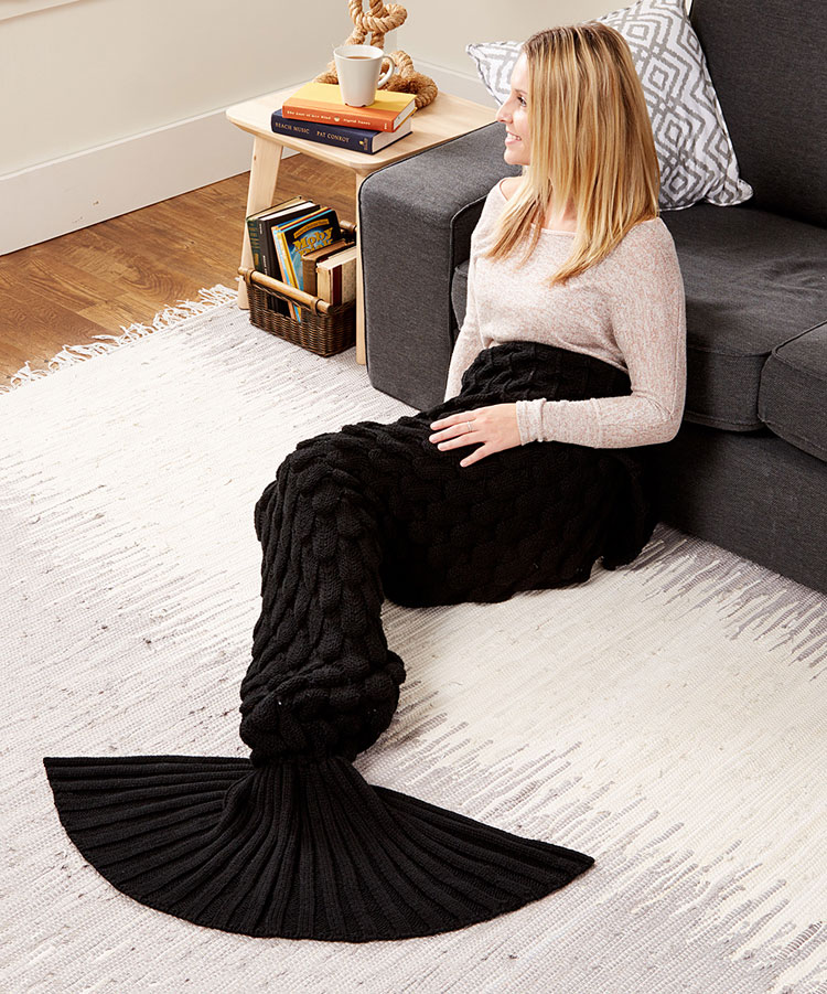 justice flip sequin mermaid tail blanket