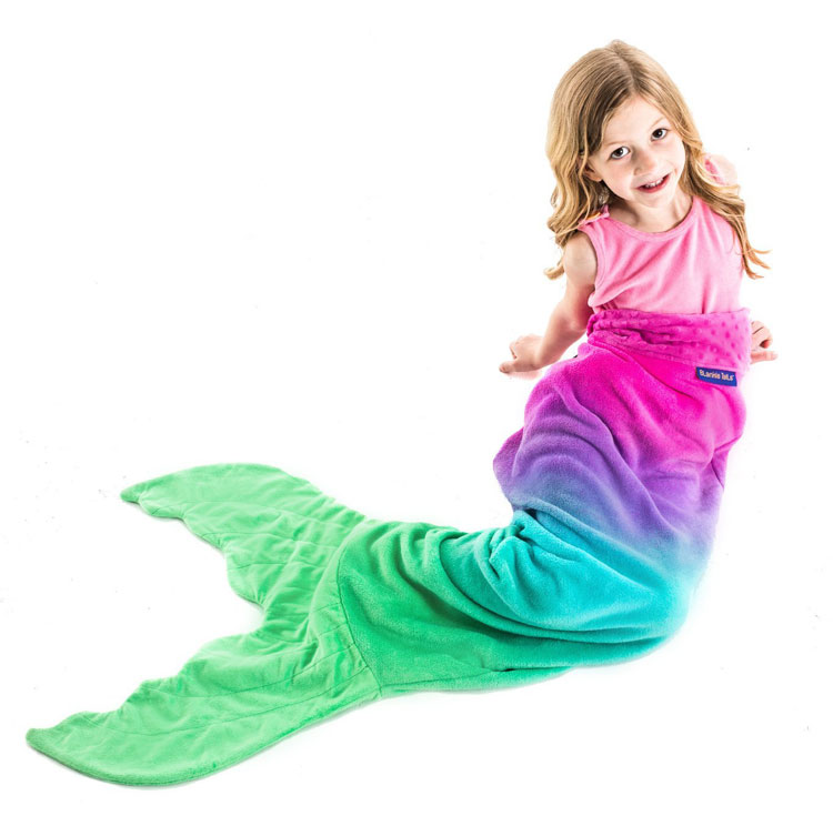 handmade mermaid tail blanket