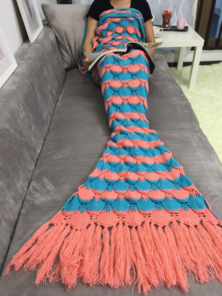 mermaid tail blanket free pattern