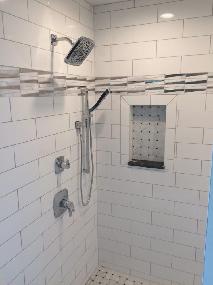 shower tile grout cleaning