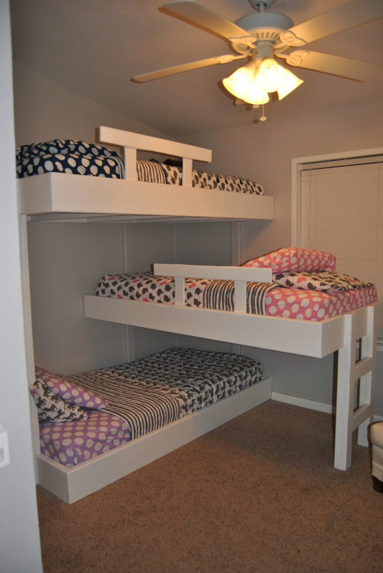triple bunk bed caravans for sale