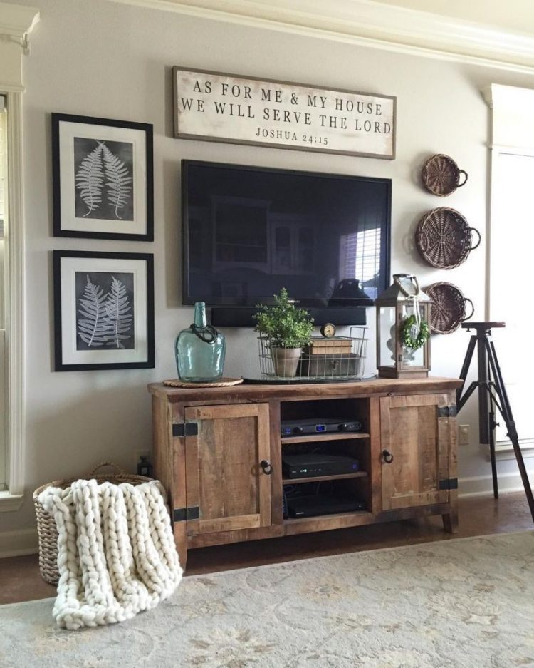 tv stand with mount oak