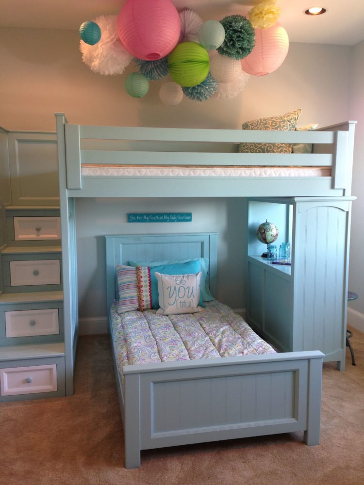 twin over full bunk bed diy
