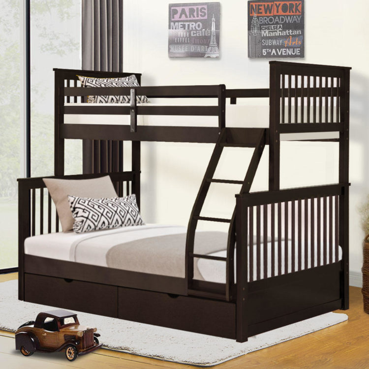twin over full bunk bed rustic