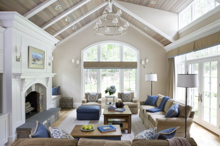 vaulted ceiling ranch house