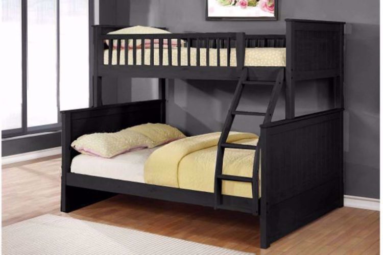 your zone premium twin-over-full bunk bed white